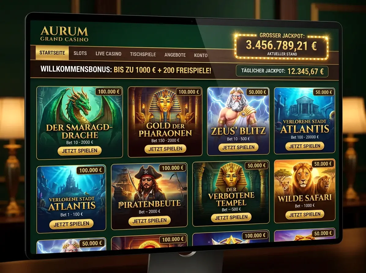 Blue Leo — Spielsaal und Angebot